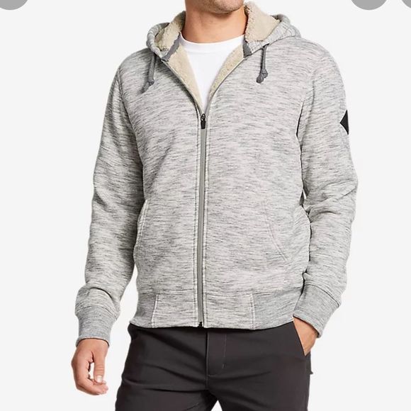 Eddie Bauer Cascade Faux Shearling Zip Up Hoodie